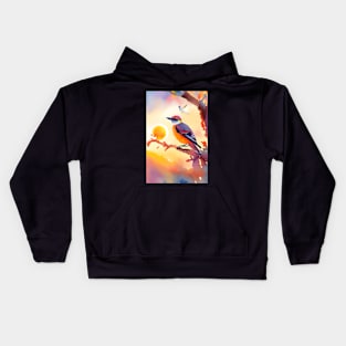 Bird In Sun Kids Hoodie